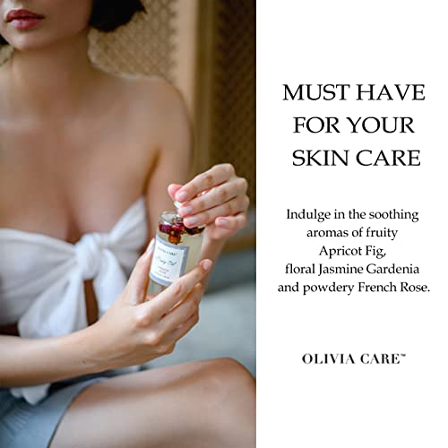 Olivia Care 3 Pacote óleos corporais, aromas: damasco fig, rosa francesa, jasmim gardênia -Todos