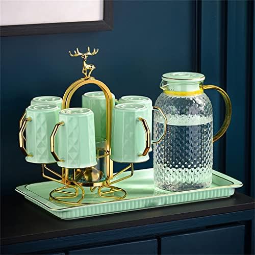 Zlxdp Water Cup Set Set Tarde Tea Tea Conjunto de água Conjunto de água Casa sala de estar nórdica Cerâmica