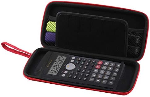 Calculadora de gráficos Red Navitech Case/tampa dura com bolsa de armazenamento compatível com