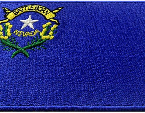 Bandeira do estado de Nevada bordou emblema Ferro em costura em nv patch