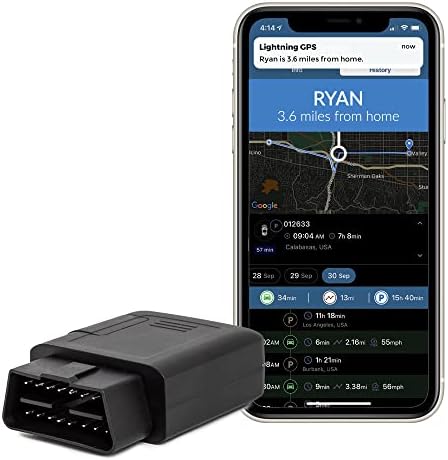 GPS Lightning OBD-II Rastreador GPS em tempo real para veículos. Dispositivo de rastreador de GPS de carro.