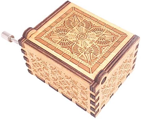 Caixa de música YouTang Caixa de madeira Manivela gravada Musical Box