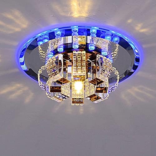 TJLSS Crystal LED Teto Lâmpada Luz de luminária de luminária Luzes de teto para o corredor do quarto Cozinha