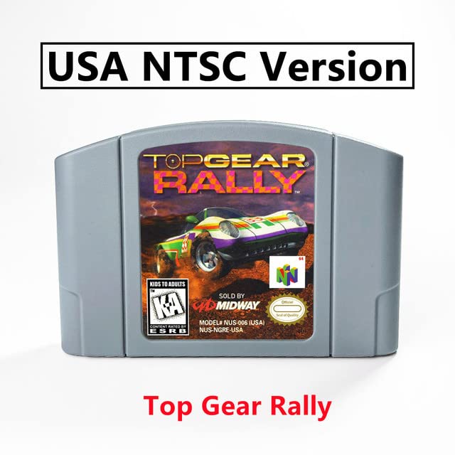 TG Top Gear Rally 1 64 bits cartucho de jogo EUA NTSC Versão para N64 Consoles-TG Rally 1
