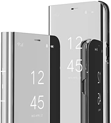 Caso Oopkins para Xiaomi Poco X3 NFC Bookstyle Visualização Clear Visualização Janela Eletroplato Placado Profilidade