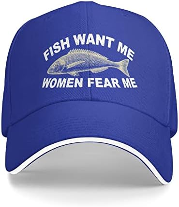 Bapa de pesca As mulheres querem que eu os peixes me temam boné para homens, papai chapéus frios