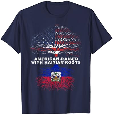 Americano criado com camiseta Haiti de raízes haitianas