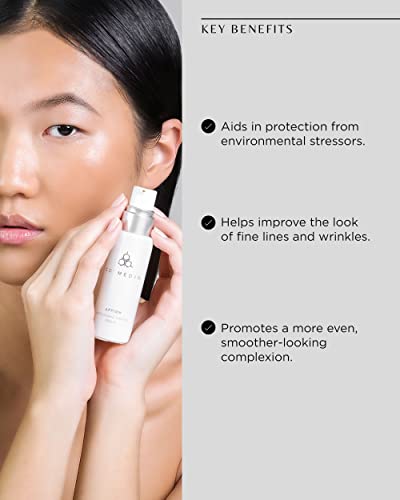 Cosmedix afirma o soro facial antioxidante - para uma aparência radiante e firme e visivelmente mais suave