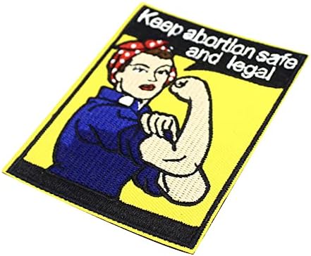 Rosie fofa, o bordado de ferro bordado em costura no patch, mantenha o aborto seguro e decorativo legal patch