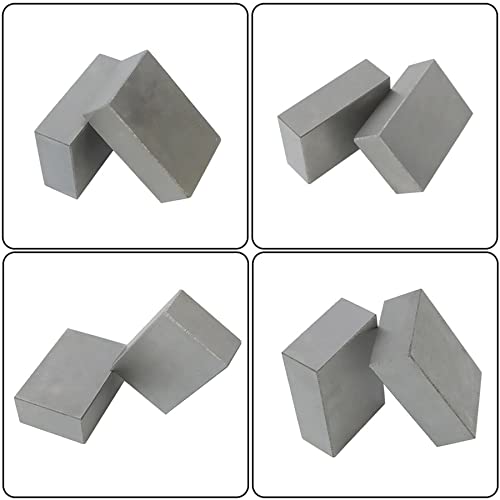 Bloco paralelo de 1 x 2 x 3 Conjunto de blocos sem orifícios em pares de aço endurecido 0,0001 polegadas