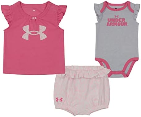 Under Armour Baby-Girls Sleeve Short e shorts, alongamento durável e peso leve