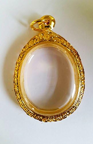 Caso de amuleto tailandês cor de ouro 3 x 4,5 cm grau A
