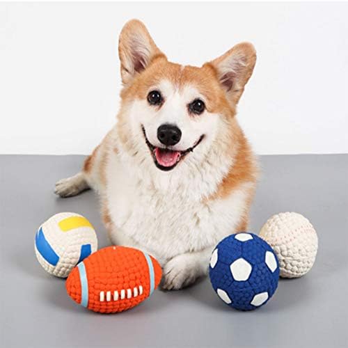 As bolas de brinquedos para cães de látex macios de Okijean estão disponíveis para cães pequenos,