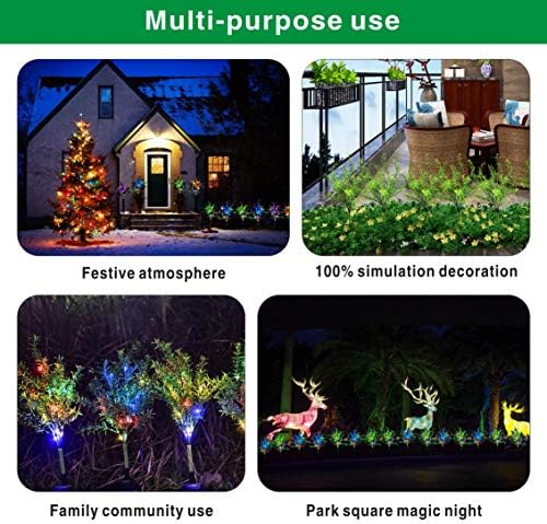 Idefair Solar Garden Lights Tree Tree Outdoor Multi-Color Mudança Luzes LED Luzes Flor Para jardim,