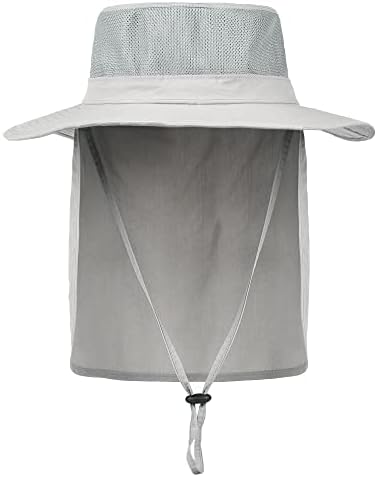 Camptrace Sun Hat for Men Women Wide Brim Halking Hat Hat Sun Protection With Flap UPF 50+ Chapéus