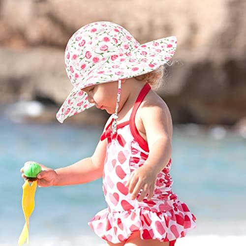 Baby Sun Hat Hat Infant Hat Hat Baby Girl Sun Hat Upf50+ Capfe de sol chapéu de praia chapéu de