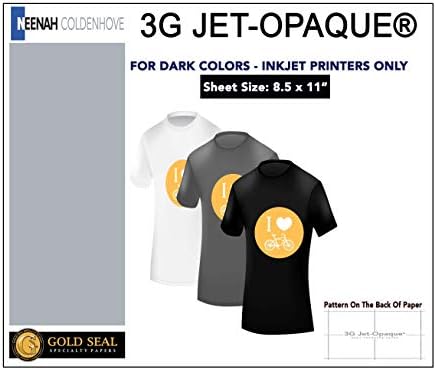 Neenah 3G Jet-Opacat Transfer Paper 8.5 x 11 50 pacote