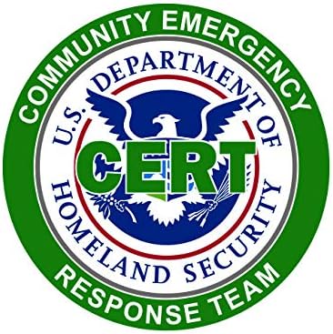 Fagraphix Cert DHS Adesivo de segurança interna de segurança auto -adesiva decalque de resgate