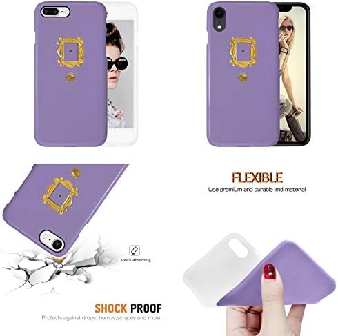 Novos Friends TV Show Purple Door Gold Frame Phone Phone Case | iPhone 6 6s 6+ 7 7+ 8 8+ x xs xr max