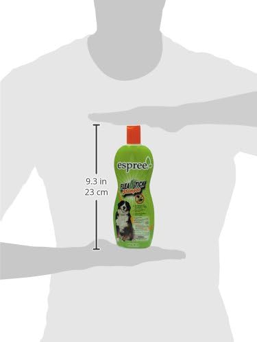 Espree Flea & Tick Shampoo para animais de estimação, 20 onças