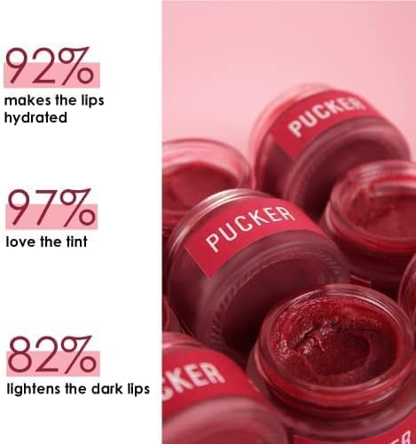 Kabir Pucker Máscara labial hidratante | Máscara labial colorida para lábios secos e escuros | Lábios rachados