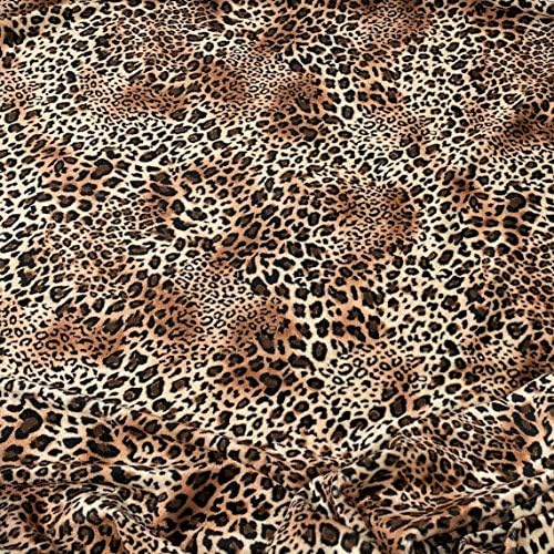 Africano Cheetah Print Stretch Velvet by Elotex International Fabric