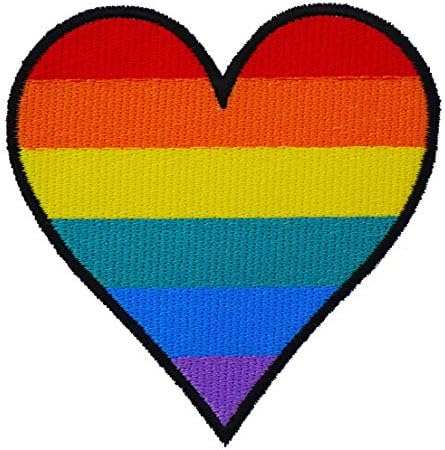 Pó gráfico pó LGBT arco -íris bordado de ferro bordado em patch patch patch gay patch lésbico patch