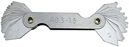 26 Blades R0.3-1.5mm Medidor de raio de raio Ferramenta de medição