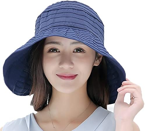Chapéus de sol ao ar livre para mulheres largura chapéu de praia de praia upf 50+ chapéus de proteção solar