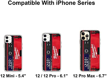 Charptse Case de telefone Milwaukee Compatível com o iPhone 13 Pro Max Clear Telefone Capa Acessórios
