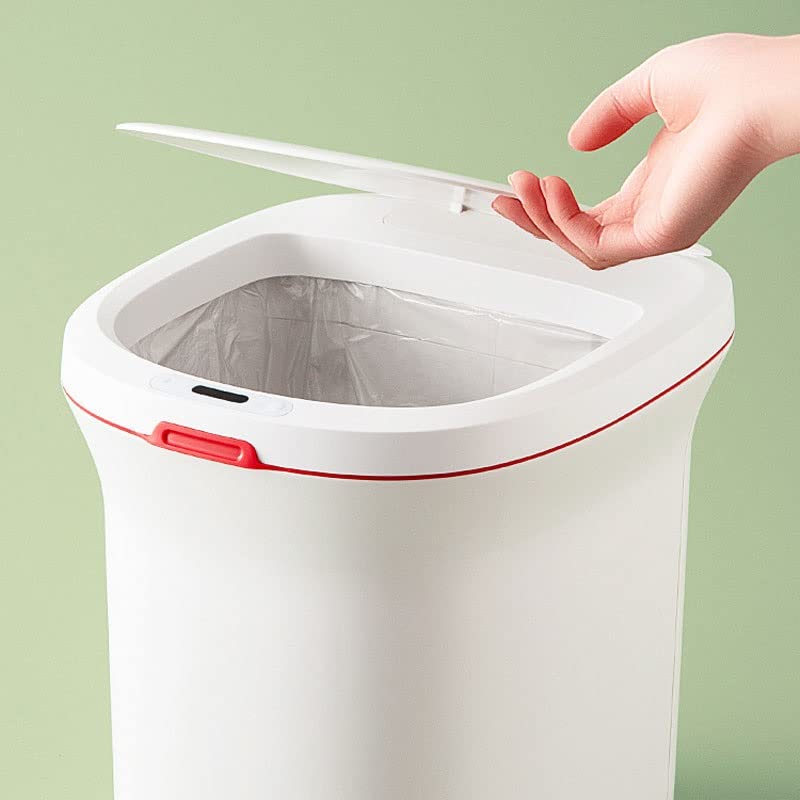 Xbwei Smart Sensor Lixeira lata de cozinha Lata de lixo à prova d'água automática com lixo de lixo
