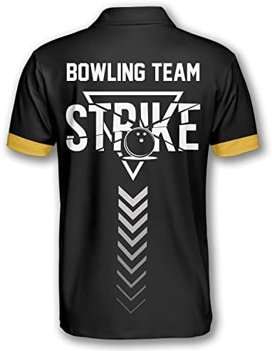 Camisas de boliche personalizadas para Men Nome e nome da equipe Bowling Polo Camisetas Jerseys Size