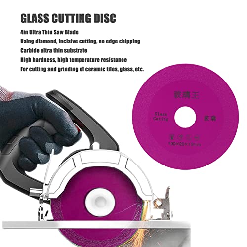 Disco de corte de vidro de 4 polegadas, fácil instalar substrato de carboneto de diamante de diamante