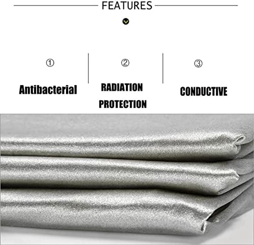 DMWMD Proteção de radiação de fibra de prata Tecido, Proteção EMF Tecido de tecido anti-radiação Bloqueio