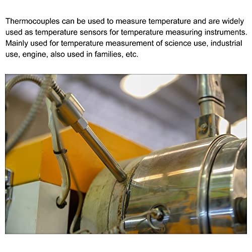 Sensor de temperatura da meccanidade 2pcs M10 Sondas de temperatura do parafuso Termopar J Tipo 3,3 pés