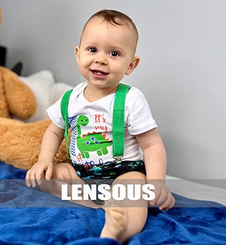 Lensous Baby Primeiro Roupa de Aniversário Garoto Funny Bowtie