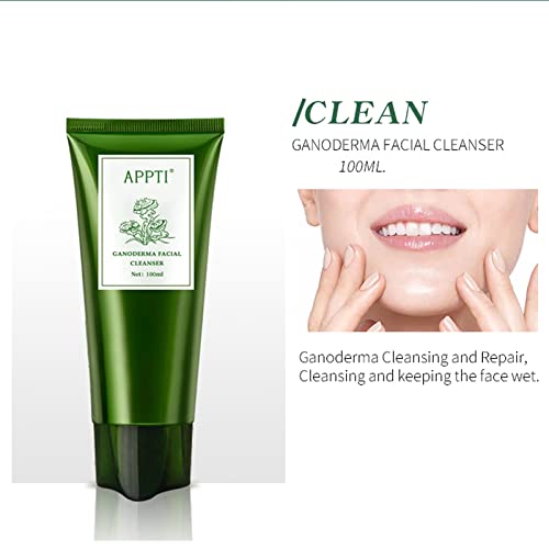 Cleanser facial da Appti Ganoderma, Lavagem de Face de Extrato de Cogumelo Reishi, Lingzhi Gel Limpo,