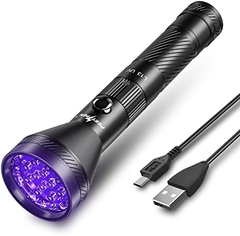 Peetpen lanterna luz preta USB recarregável 395nm UV LED Blacklight Ultraviolet As lanternas impermeáveis ​​detector