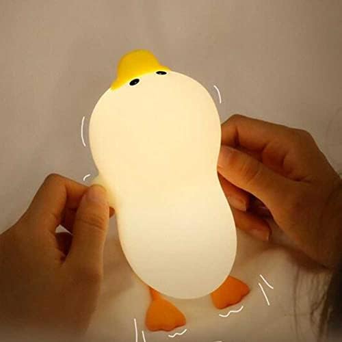 Tonone LED Night Light, Duck Night Light Kids Lamp com sensor de toque Silicone Lamp Charging Night