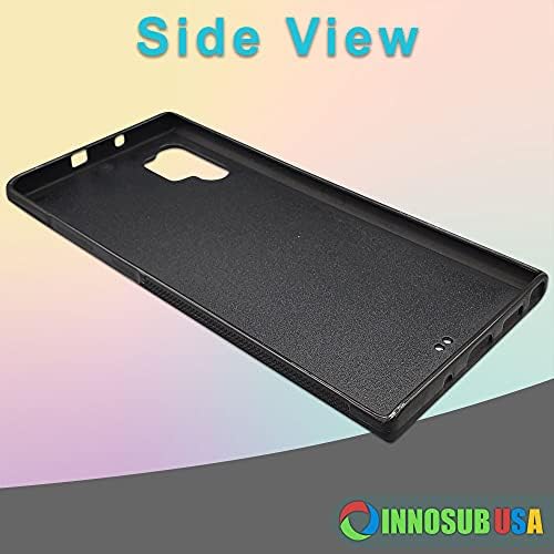 Innosub [5 pacote] Galaxy Note 10 Plus Casos em branco de sublimação - Casos de corante em branco preto