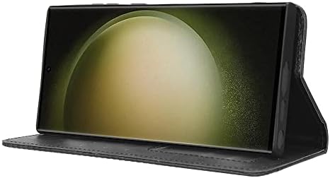 Hzsanxina compatível com Samsung Galaxy S23 Ultra Caso Caso capa Ultra Slim Leather Bumper Retro
