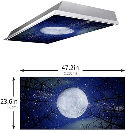 MCHUANG Blue Sky com Moon 2 pacote Filmes fluorescentes flexíveis Filmes de clarabóia Teto para