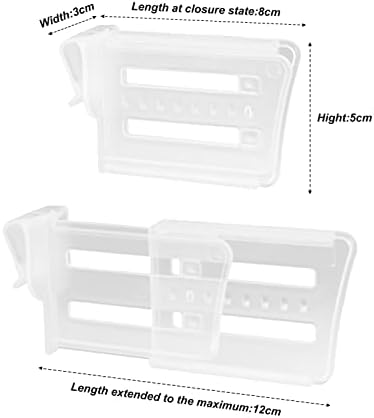 Bisivio 12 pacote de pacote de divisórias de geladeira transparente Organizador, separadores de geladeira, grade