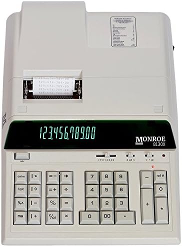 Calculadora de impressão em serviço pesado de Monroe 8130x para profissionais de contabilidade e compras