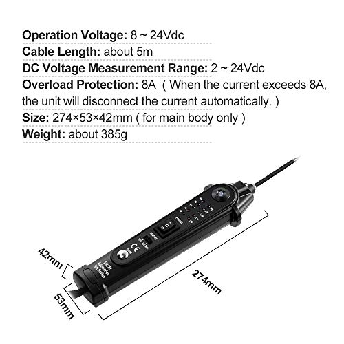 EM415PRO Automotivo Open e curto localizador de circuito Testador de cabo Falhador de falhas e automotivo
