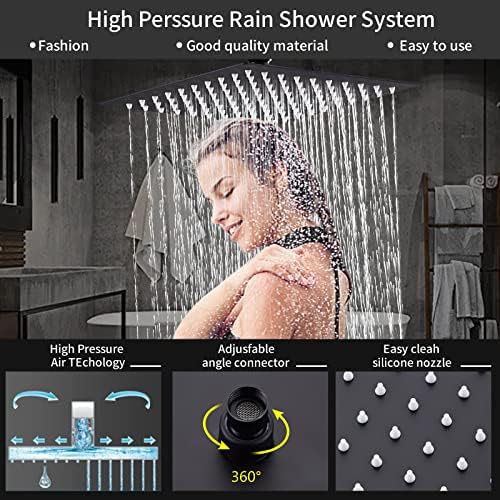 Sistema de chuveiro com bico na banheira, torneira de chuveiro Conjunto para banheiro, cabeça de chuveiro de alta