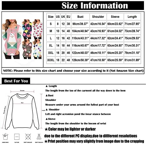 Nokmopo Womens Fall Tops Camisetas de manga comprida para a tripulação leve Button Down Sweaters Tunic Tops