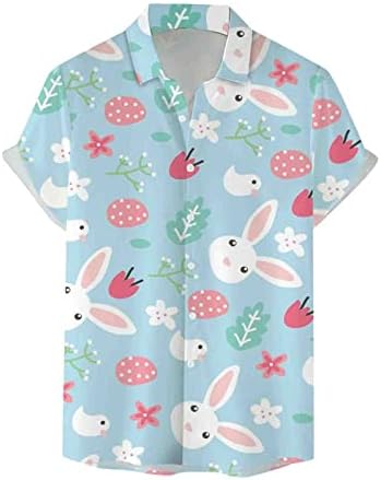 Camisas de praia de bolso casual de verão Button Down Hawaiian Beach Shirt Funny Hawaiian Shirt