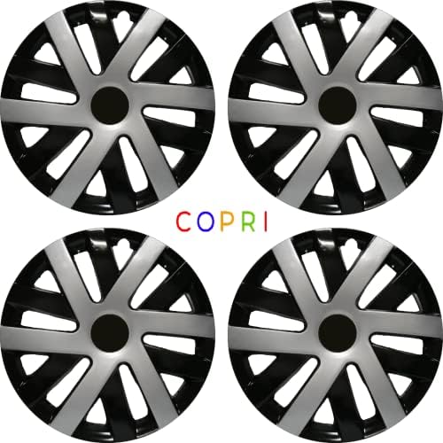 Conjunto de copri de tampa de 4 rodas de 4 polegadas de 14 polegadas Black-Black Snap-On Fits Toyota Yaris Prius
