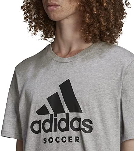 Tee de logotipo de futebol masculino da Adidas